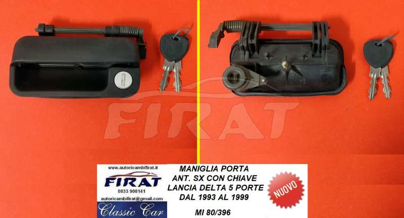MANIGLIA PORTA LANCIA DELTA 5P 93-99 ANT.SX C/C (80/396)